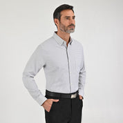 Camisa Sansabelt Para Caballero Manga Larga Regular Fit 8070 Negro
