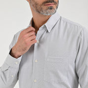 Camisa Sansabelt Para Caballero Manga Larga Regular Fit 8070 Negro