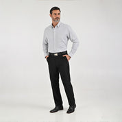 Camisa Sansabelt Para Caballero Manga Larga Regular Fit 8070 Negro