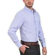 Camisa Sansabelt Regular Fit Manga Larga Boton Oculto 3808