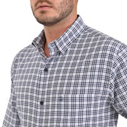 Camisa Sansabelt Regular Fit Manga Larga Boton Oculto 3809 Gris