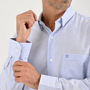 Camisa de vestir Sansabelt Regular Fit Manga larga 7566 Blanco