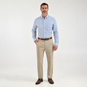Camisa Sansabelt Para Caballero Manga Larga Regular Fit 8072 Azul