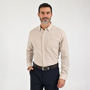 Camisa Sansabelt Para Caballero Manga Larga Regular Fit 8072 Arena