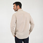 Camisa Sansabelt Para Caballero Manga Larga Regular Fit 8072 Arena