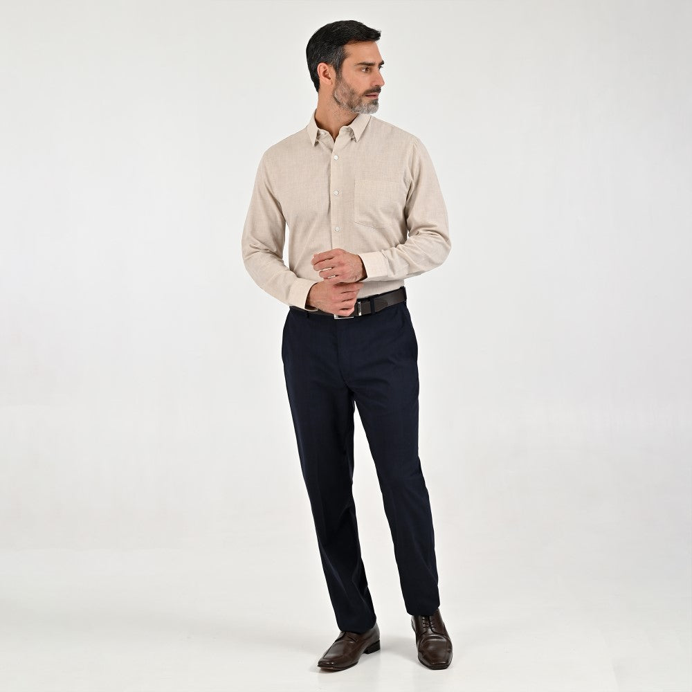 Camisa Sansabelt Para Caballero Manga Larga Regular Fit 8072 Arena