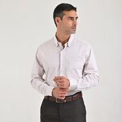 Camisa de vestir Sansabelt Regular Fit Manga larga 7561 Kaki