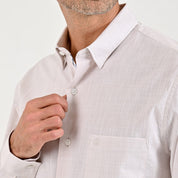 Camisa de vestir Sansabelt Regular Fit Manga larga 7561 Kaki