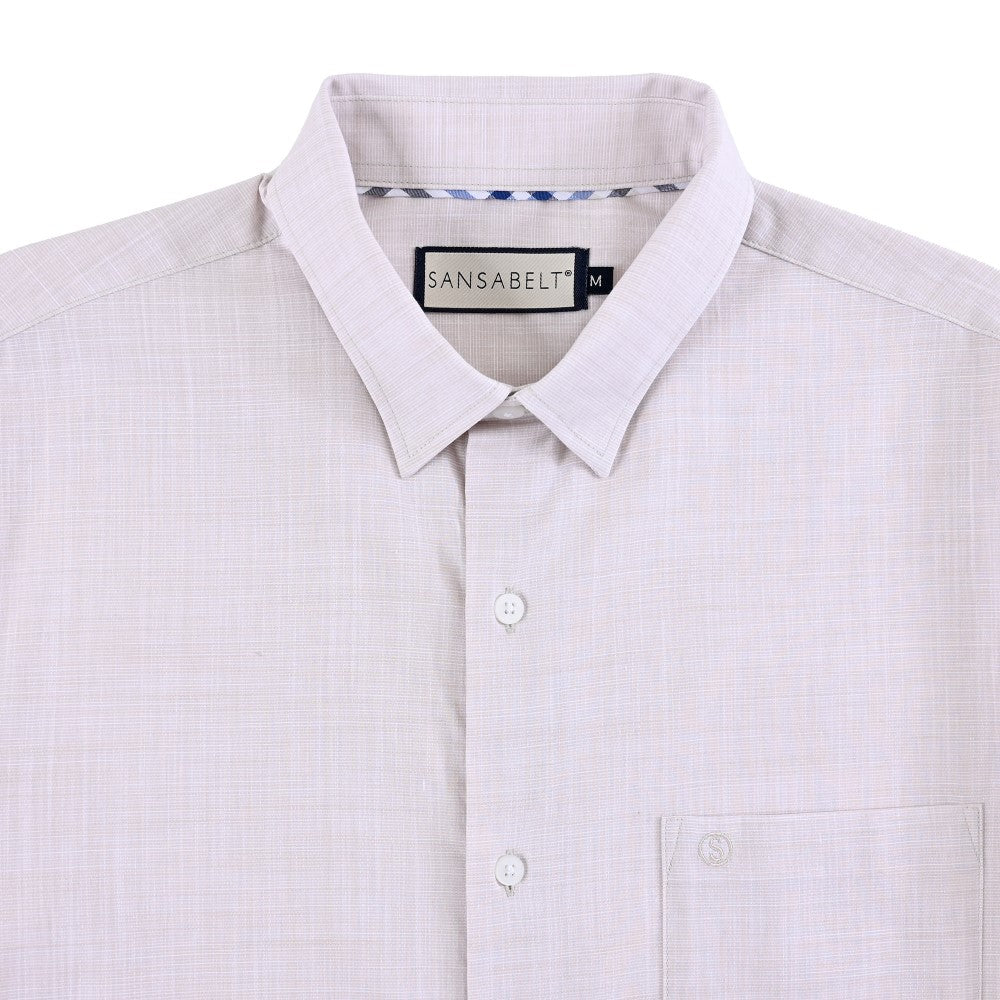 Camisa de vestir Sansabelt Regular Fit Manga larga 7561 Kaki