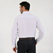 Camisa Sansabelt Para Caballero Manga Larga Regular Fit 8063 Blanco