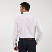 Camisa Sansabelt Para Caballero Manga Larga Regular Fit 8067 Beige
