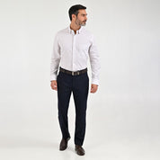 Camisa Sansabelt Para Caballero Manga Larga Regular Fit 8067 Beige