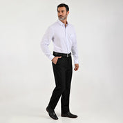 Camisa Sansabelt Para Caballero Manga Larga Regular Fit 8068 Blanco