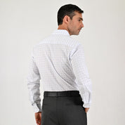 Camisa de vestir Sansabelt Regular Fit Manga larga 7568 Blanco