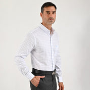 Camisa de vestir Sansabelt Regular Fit Manga larga 7568 Blanco