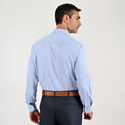 Camisa de vestir Sansabelt Regular Fit Manga larga 7570 Azul