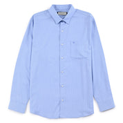 Camisa de vestir Sansabelt Regular Fit Manga larga 7570 Azul