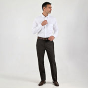 Camisa de vestir Sansabelt Regular Fit Manga larga 6036 Blanco