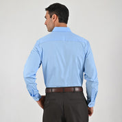 Camisa de vestir Sansabelt Regular Fit Manga larga 6036 Azul