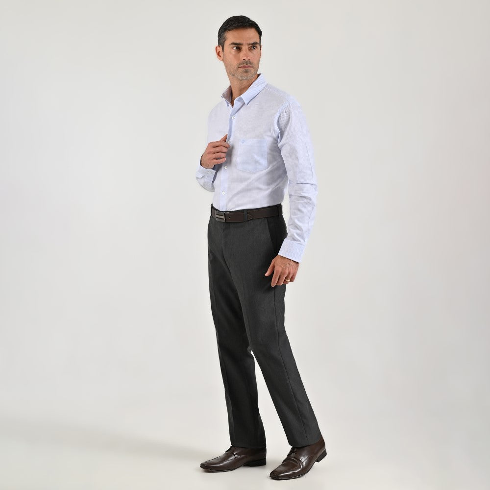 Camisa de vestir Sansabelt Regular Fit Manga larga 7573 Blanco