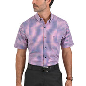 Camisa Sansabelt Regular Fit Botón Oculto 3805 Rojo
