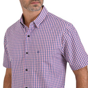 Camisa Sansabelt Regular Fit Botón Oculto 3805 Rojo