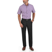 Camisa Sansabelt Regular Fit Botón Oculto 3805 Rojo