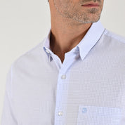 Camisa casual Sansabelt Regular Fit Manga corta 7573 Blanco