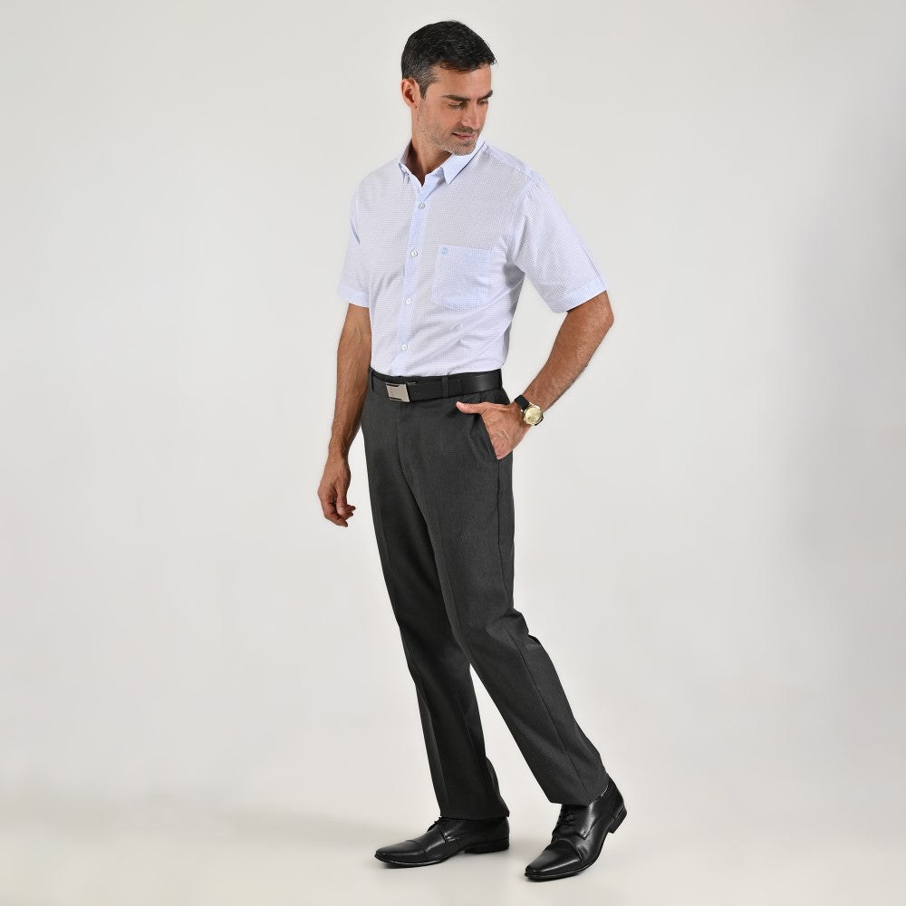 Camisa casual Sansabelt Regular Fit Manga corta 7573 Blanco