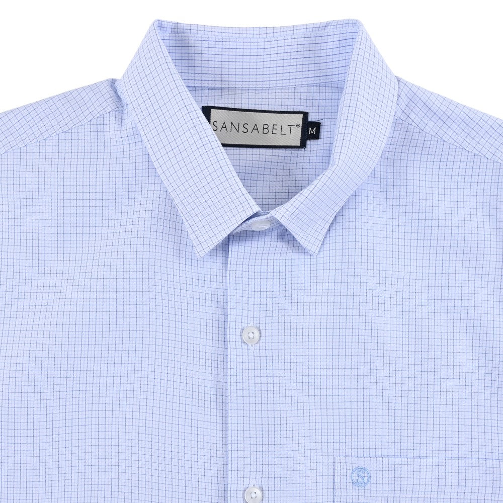 Camisa casual Sansabelt Regular Fit Manga corta 7573 Blanco