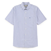 Camisa Sansabelt Para Caballero Manga Corta Regular Fit 8053 Azul Zafiro