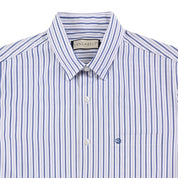Camisa Sansabelt Para Caballero Manga Corta Regular Fit 8053 Azul Zafiro