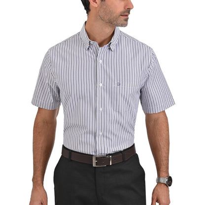 Camisa Sansabelt Regular Fit Manga Corta Botón Oculto 3788