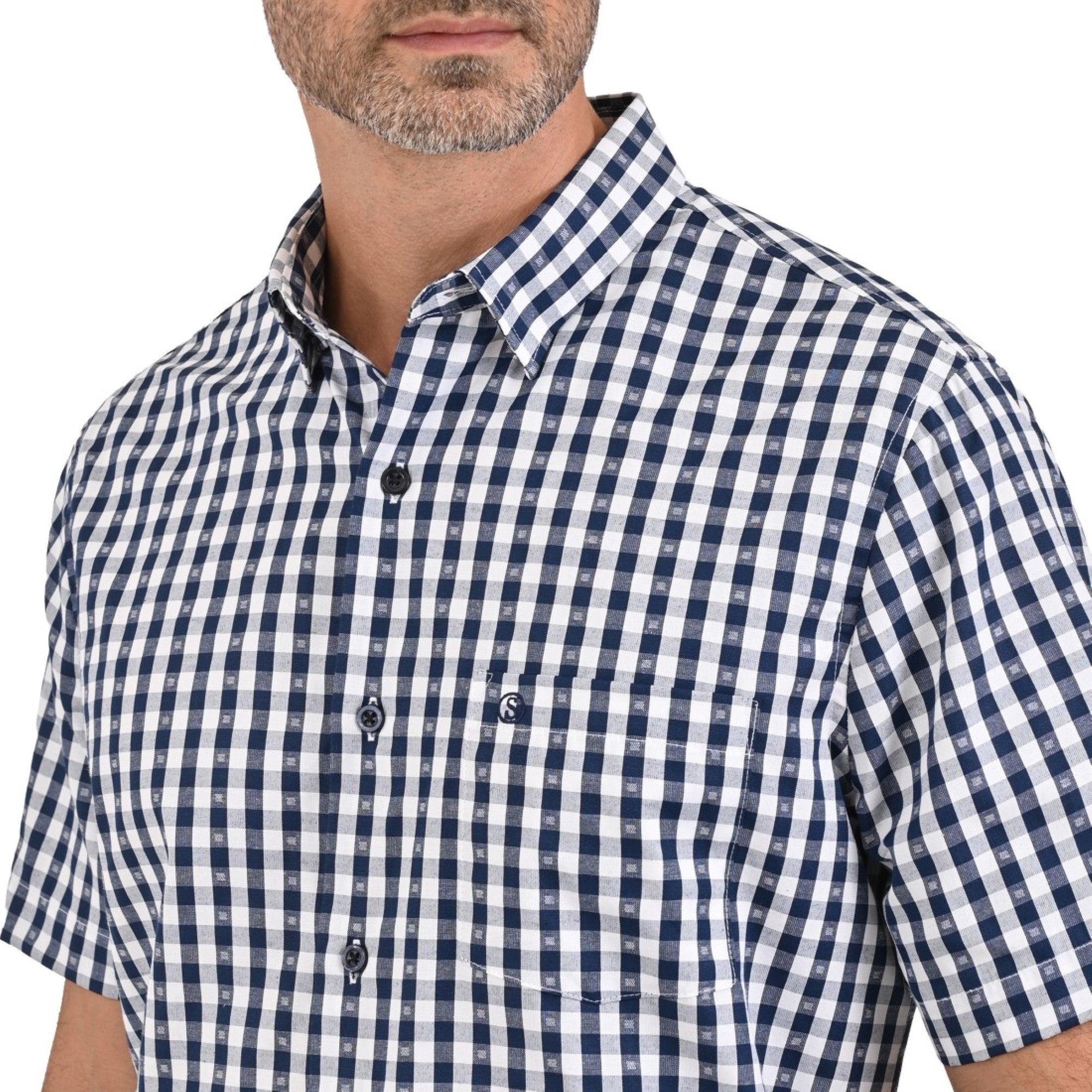 Camisa Sansabelt Regular Fit Botón Oculto 3795