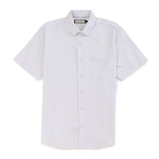Camisa Sansabelt Para Caballero Manga Corta Regular Fit 8049 Blanco