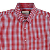 Camisa Sansabelt Para Caballero Manga Corta Regular Fit 8055 Rojo