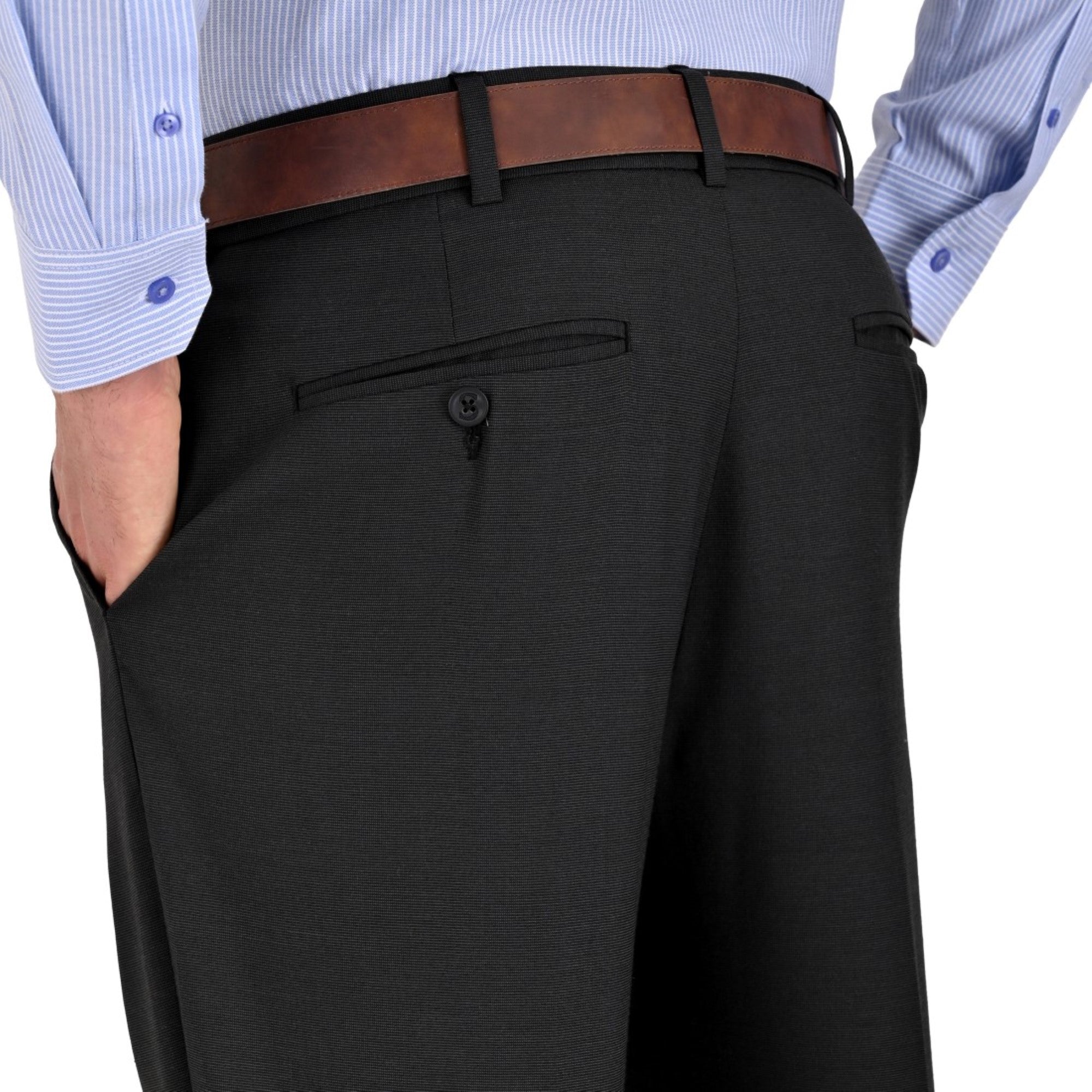 Pantalón de Vestir Sansabelt Slim Fit Cintura Ajustable 3786