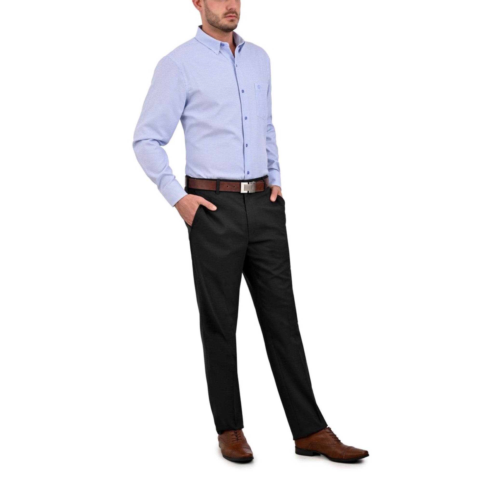 Pantalón de Vestir Sansabelt Slim Fit Cintura Ajustable 3786