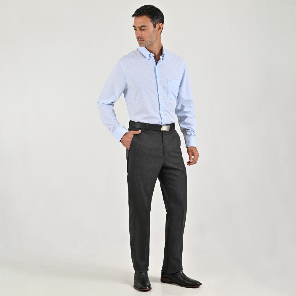 Pantalón de vestir Sansabelt Slim Fit 7313 Gris Oxford