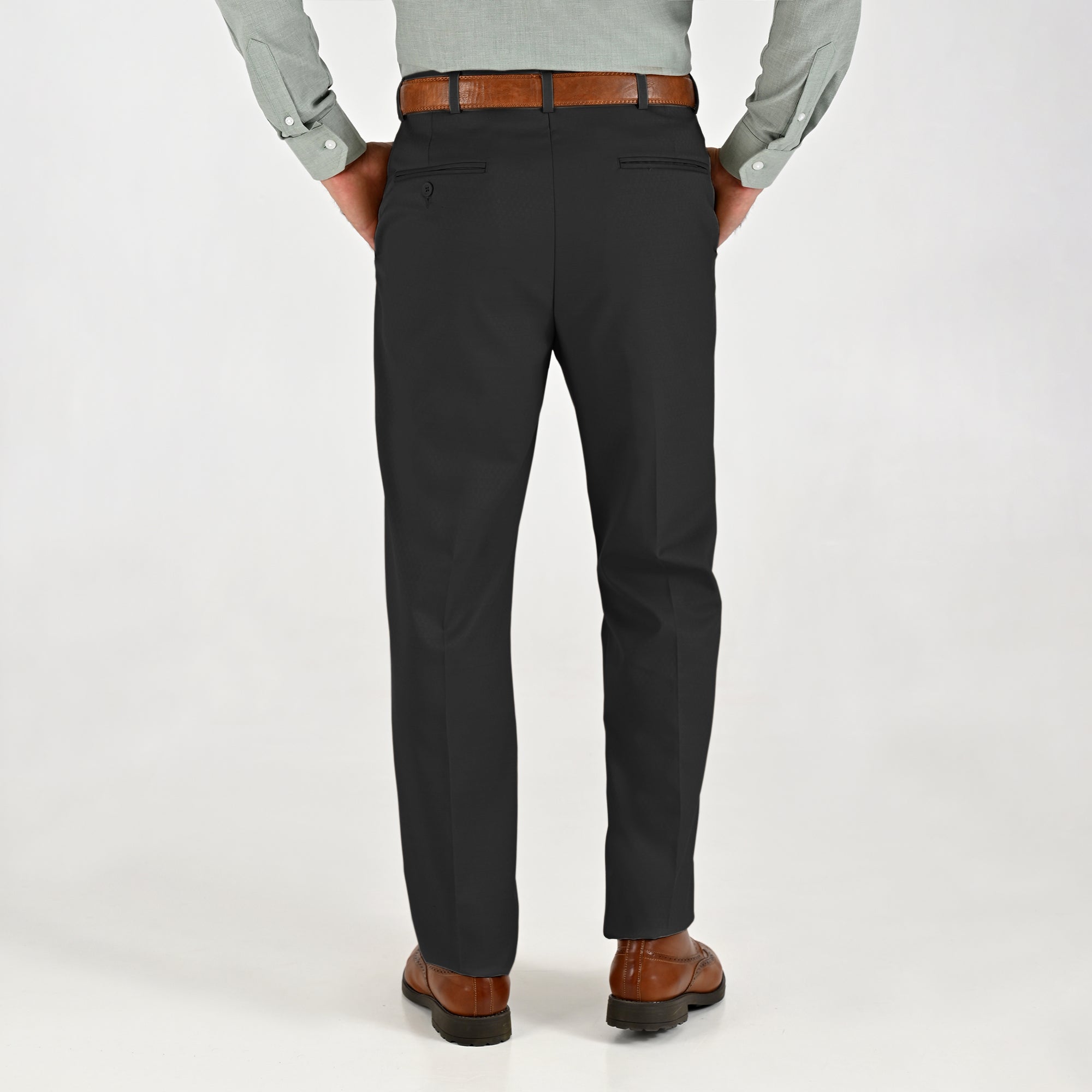 Pantalón Sansabelt Para Caballero Slim Fit 8228 Gris Oxford