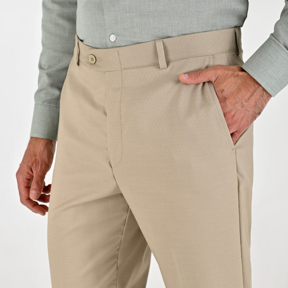 Pantalón Sansabelt Para Caballero Slim Fit 8228 Beige