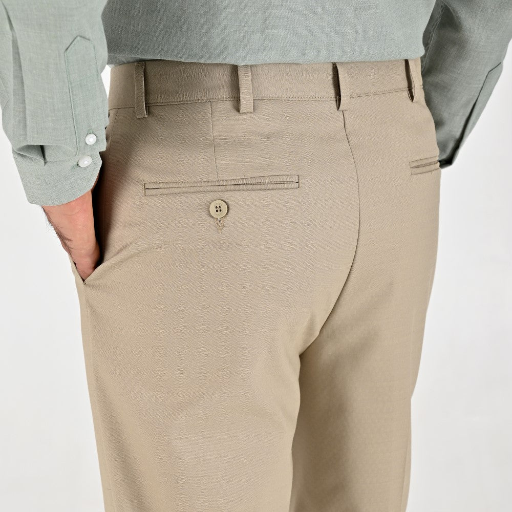 Pantalón Sansabelt Para Caballero Slim Fit 8228 Beige