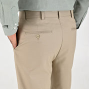 Pantalón Sansabelt Para Caballero Slim Fit 8228 Beige