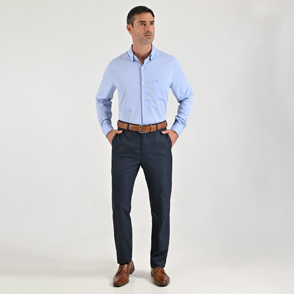 Pantalón de vestir Sansabelt Slim Fit 7309 Azul marino