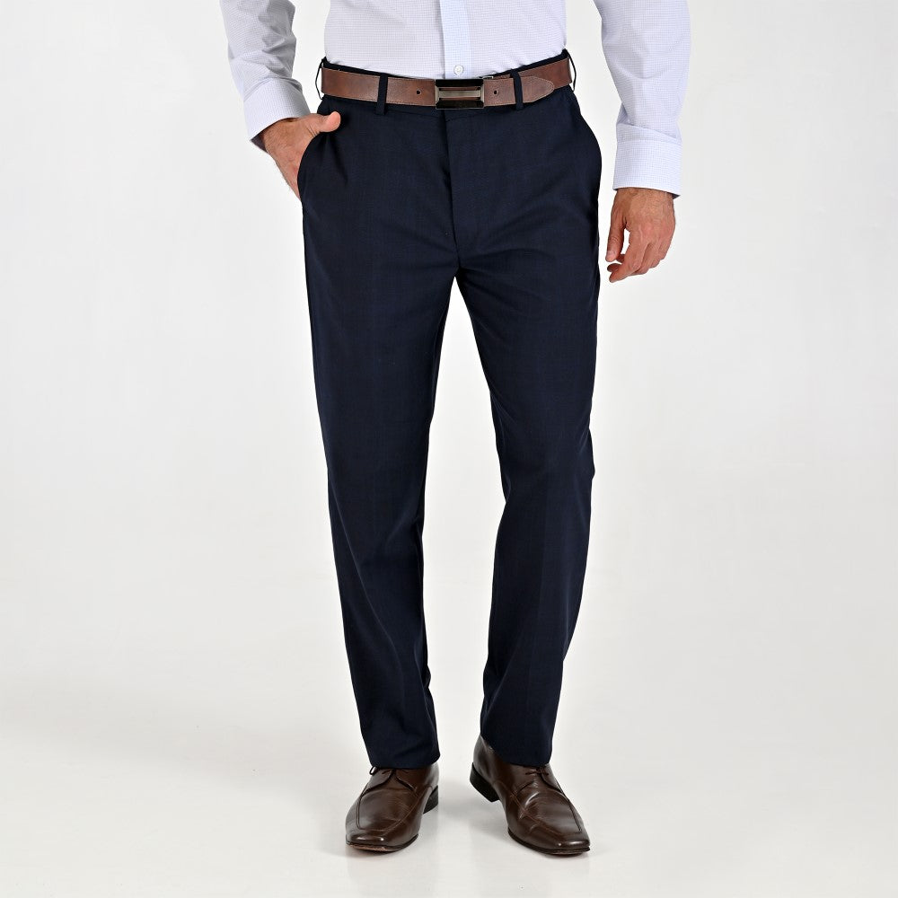 Pantalón Sansabelt Para Caballero Slim Fit 8230 Azul Marino