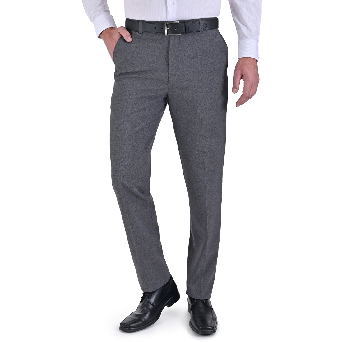 Pantalon de Vestir Sansabelt Regular Fit B202 Gris Acero