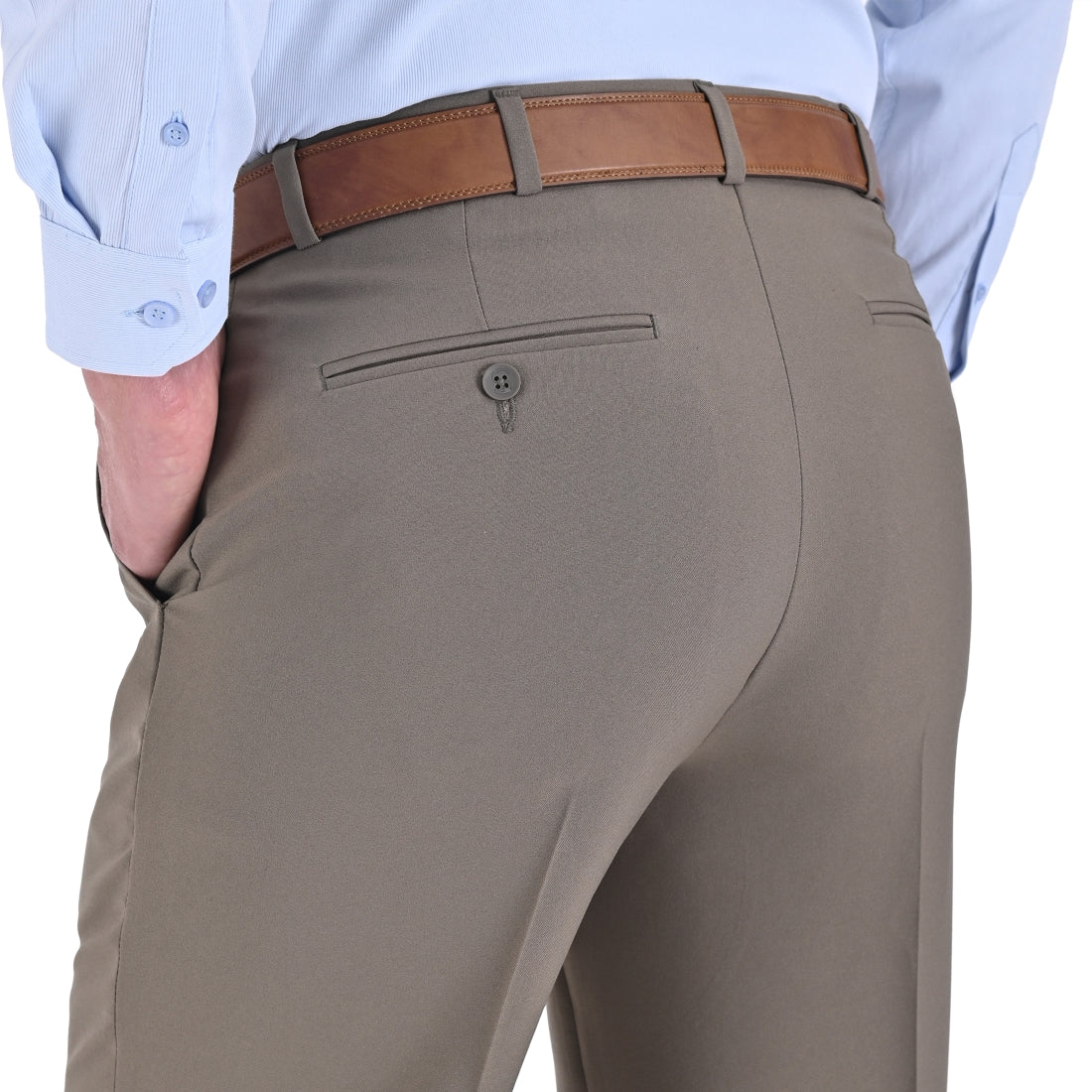 Pantalon de Vestir Sansabelt Regular Fit B202 Kaki