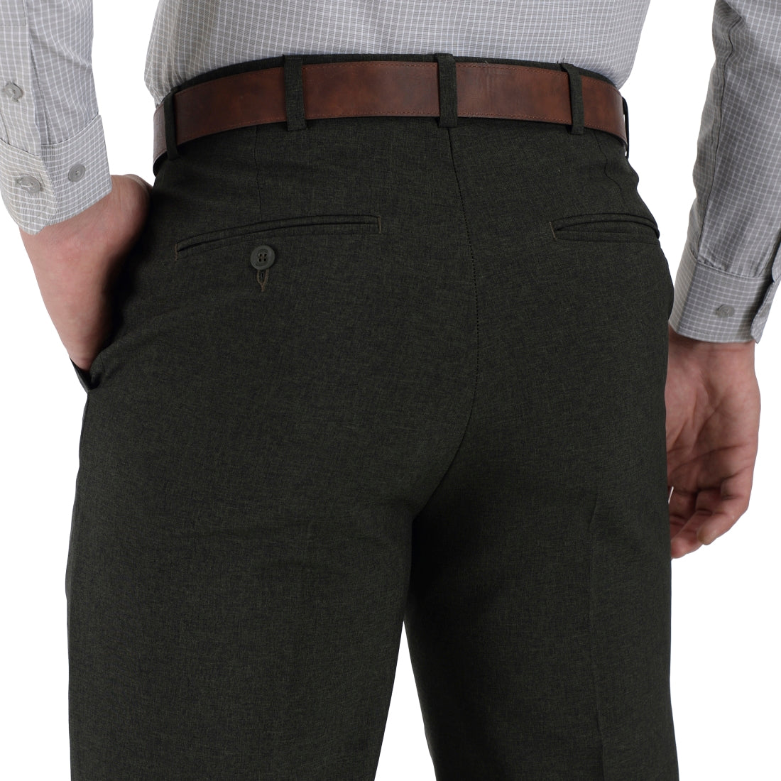 Pantalon de Vestir Sansabelt Regular Fit B202 Verde