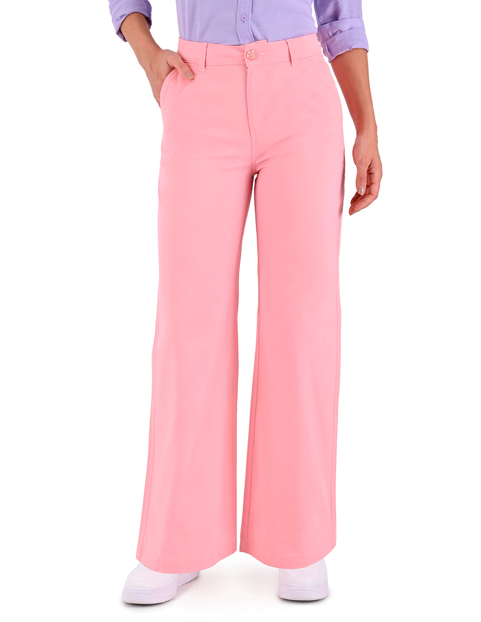 Pantalon Casual Supply Woman Sin Pinzas 0894 Rosa Palido