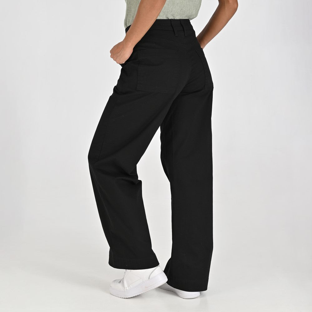 Pantalón Casual Para Dama Supply Woman Straight Fit 5538 Negro